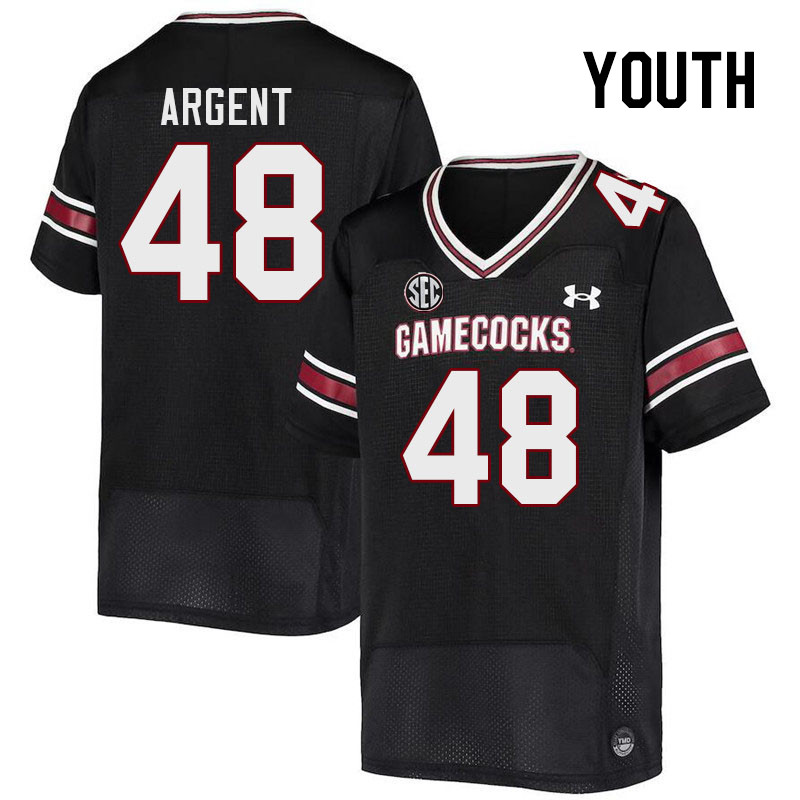 Youth #48 Peyton Argent South Carolina Gamecocks 2023 College Football Jerseys Stitched-Black